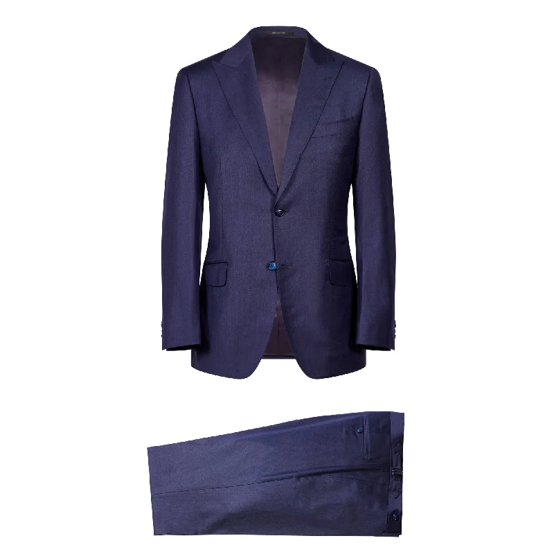 Flexible Styles Trendy Pants SARTORIAL EDGE Wool Edge Suit NAVY REG
