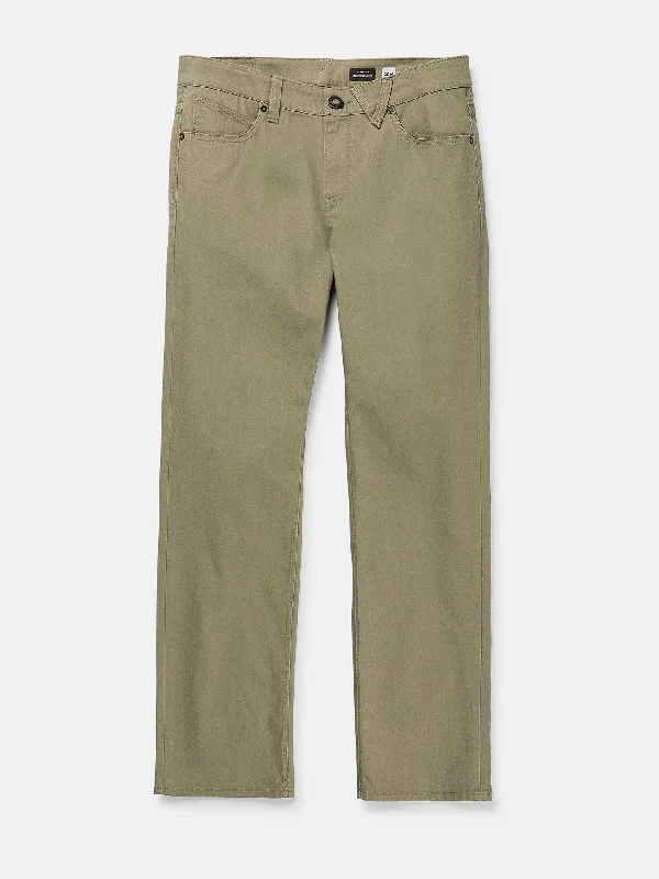 Cool Jackets Fashionable T-shirts Solver Pocket Slub Modern Fit Pants - Thyme Green