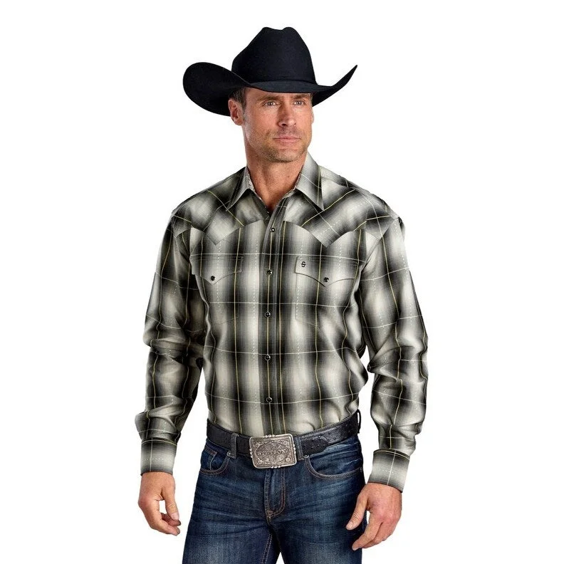 Soft Sweaters Street Style Pants Stetson Western Shirt Mens Plaid L/S Snap Black 11-001-0478-1021 BL Soft Sweaters Street Style Pants Stetson Western Shirt Mens Plaid L/S Snap Black 11-001-0478-1021 BL