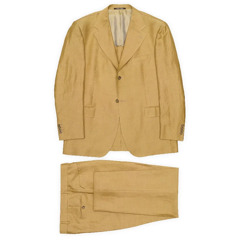 Timeless Apparel Trendy Jeans STUVARD MOOIS Tan Linen-Silk Suit EU 56 NEW US 44 46 Timeless Apparel Trendy Jeans STUVARD MOOIS Tan Linen-Silk Suit EU 56 NEW US 44 46