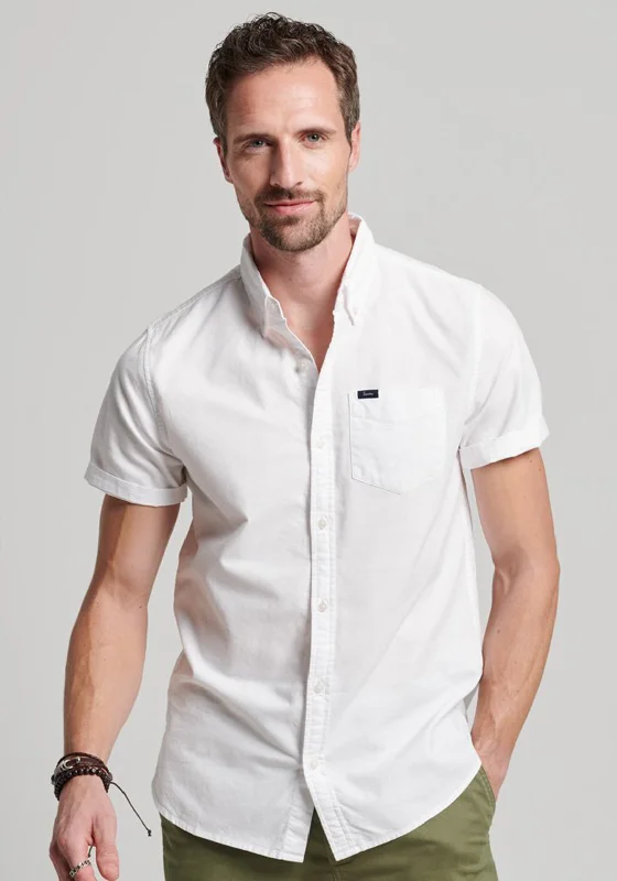 Comfy Suits Premium Hoodies Superdry Vintage Oxford Short Sleeve Shirt, Optic