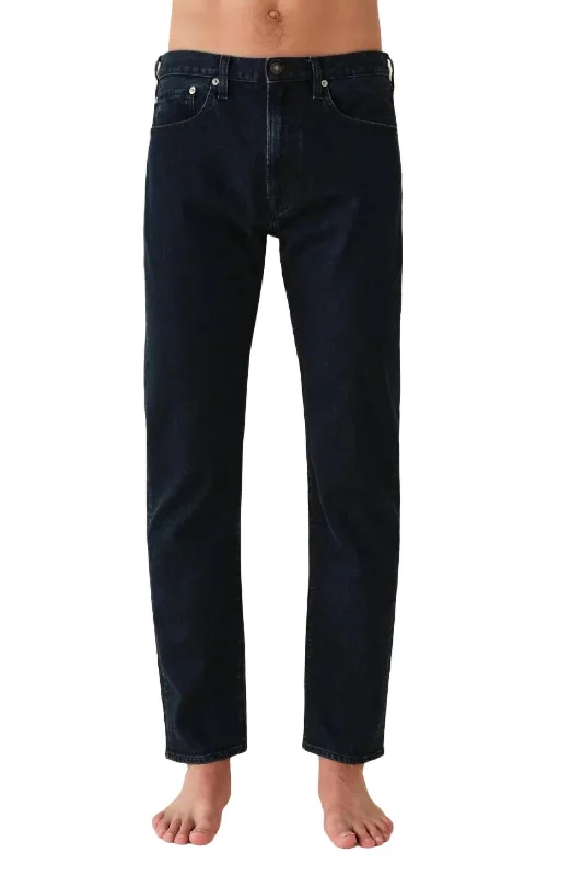 Trendy Styles Trendy Pants Tapered Mid Rise Jean In Blue Black