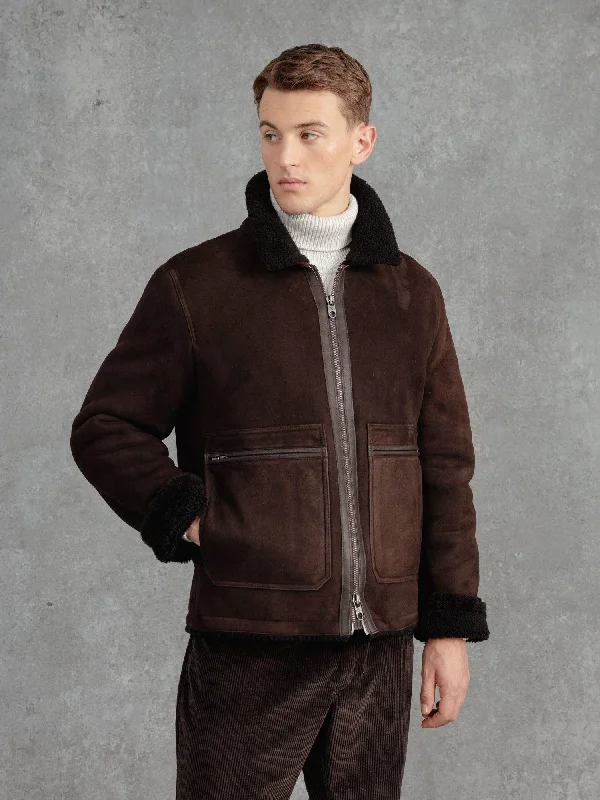 Trendy Styles Simple Shirts The Shearling Pilot's Bomber