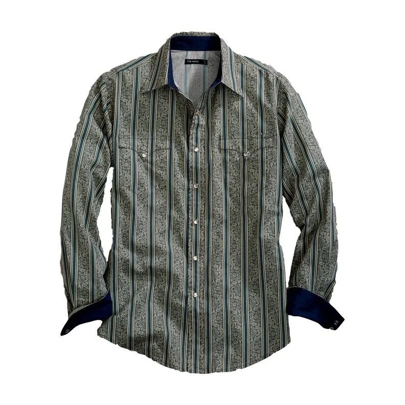 Casual Layers Trendy Layers Tin Haul Western Shirt Mens L/S Snaps Vintage Gray 10-001-0068-0711 GY Casual Layers Trendy Layers Tin Haul Western Shirt Mens L/S Snaps Vintage Gray 10-001-0068-0711 GY