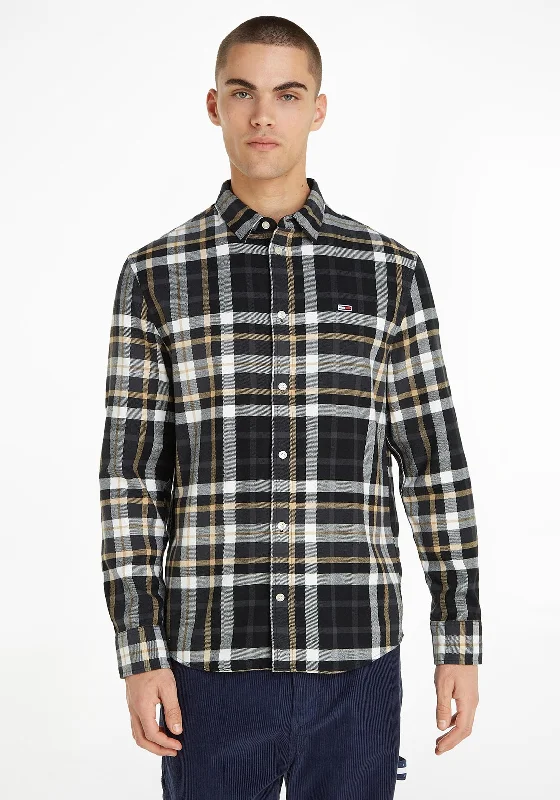 Tommy Jeans Classic Essential Check Shirt, Black