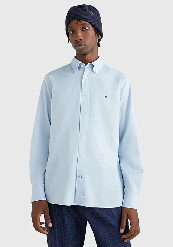 Modern Apparel Sporty Sweatshirts Tommy Hilfiger Core Flex Poplin Shirt, Calm Blue