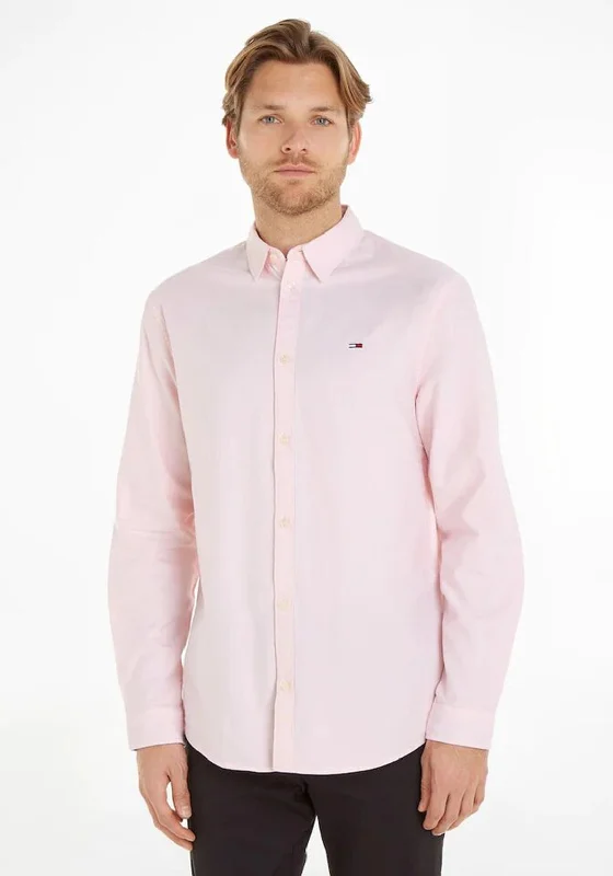 Simple Comfort Sporty Hoodies Tommy Jeans Classic Oxford Shirt, Aloha Pink