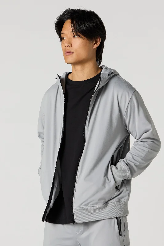 Relaxed Layers Urban Sweaters Active Soft Zip-Up Jacket