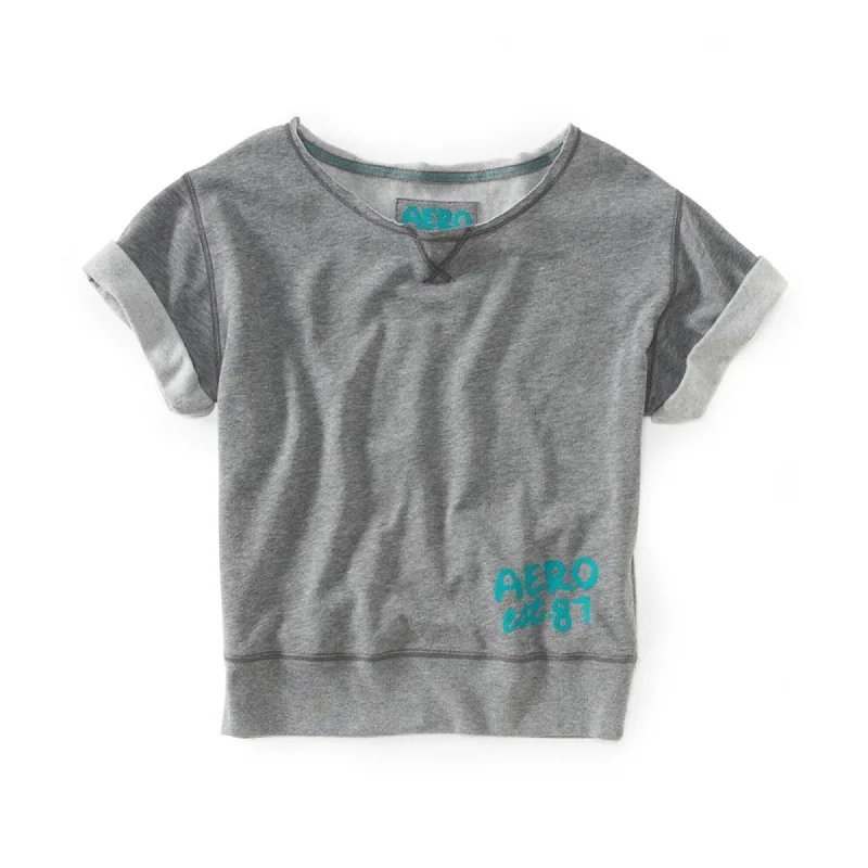 Lightweight Apparel Simple Jeans Aeropostale Womens Aero Est. 87 Solid Color Sweatshirt, Grey, X-Small Lightweight Apparel Simple Jeans Aeropostale Womens Aero Est. 87 Solid Color Sweatshirt, Grey, X-Small