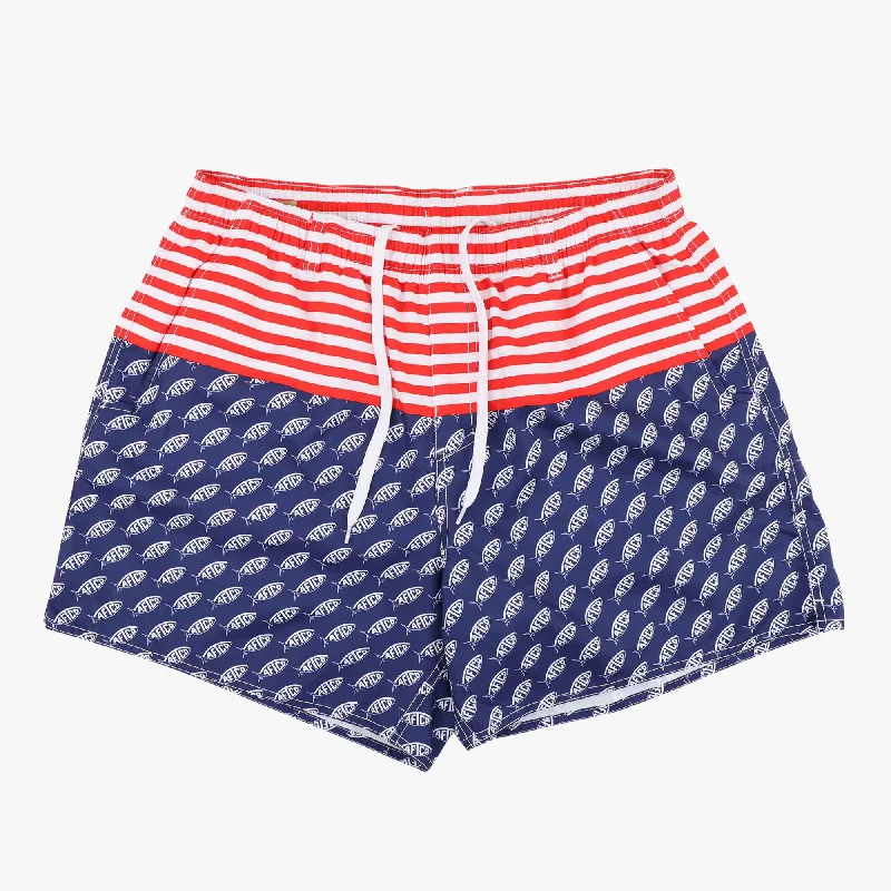 Street Casuals Trendy Layers Captain Fishing Swim Trunks