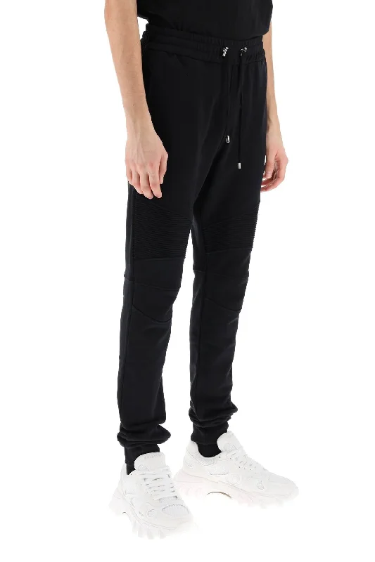 Warm Wear Comfortable Hoodies Balmain Joggers With Topstitched Inserts
