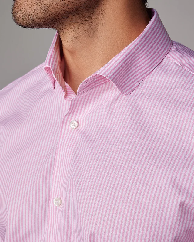 Smart Tops Smart Footwear Bengal Striped Shirt - Pink