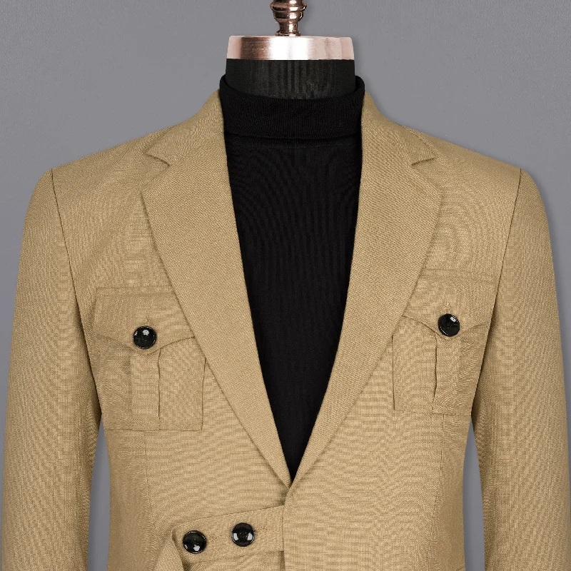 Calico Cream Patch Pockets Sports Blazer