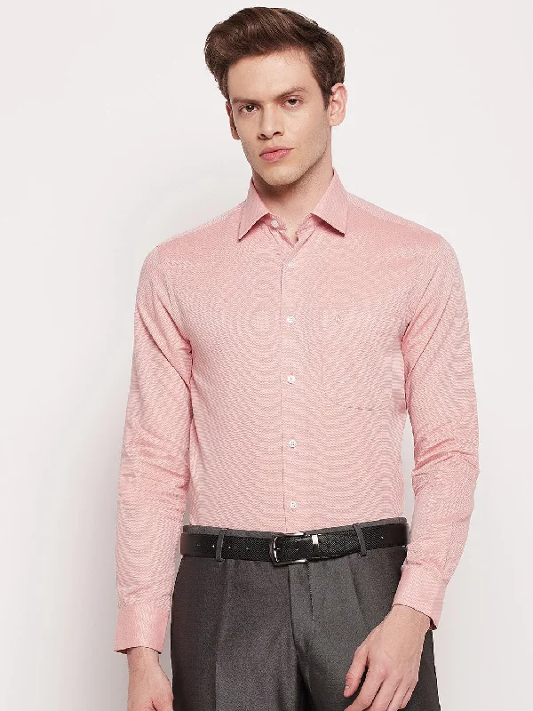 Flexible Styles Casual Shorts Men's Light Pink Formal Self textured Full Sleeve Shirt Flexible Styles Casual Shorts Men's Light Pink Formal Self textured Full Sleeve Shirt