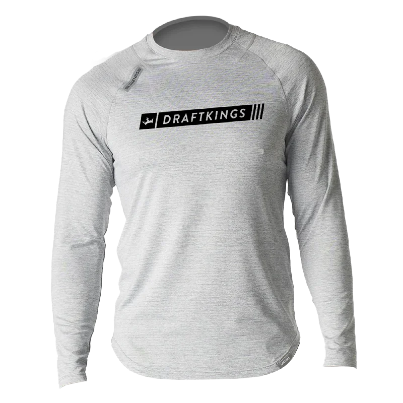 Smart Looks Trendy Outerwear DraftKings x Legends Enzo Heather Grey Long Sleeve Shirt