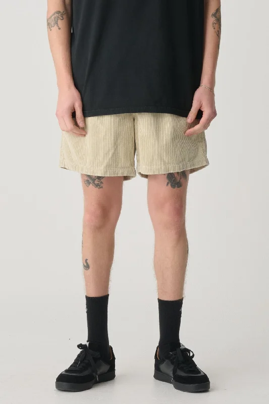 Stylish Layers Sporty Looks Cord Coast Boxer Washed Sand