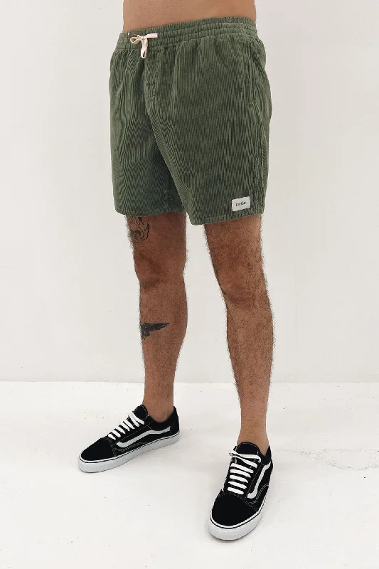 Versatile Wardrobe Classic Shirts Cord Jam Olive
