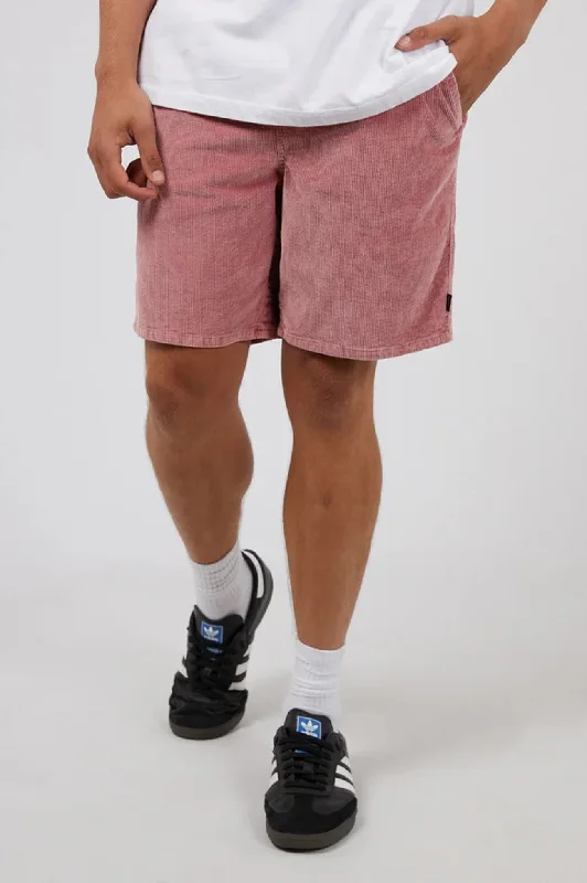 Laid-Back Wear Urban Tops Cord Short Brick