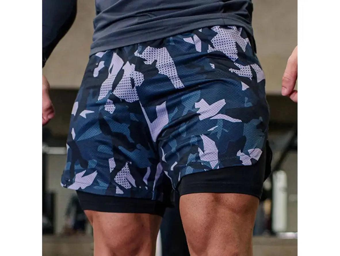 Functional Layers Urban Tops Gay Gym Shorts | Double-Deck Workout Shorts