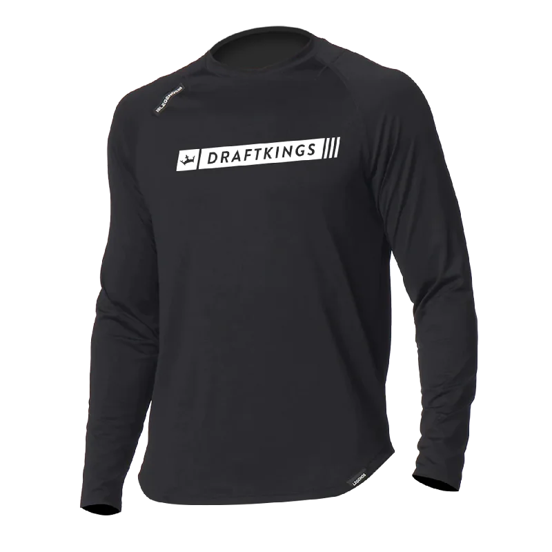 Sporty Styles Comfortable Bottoms DraftKings x Legends Enzo Black Long Sleeve Shirt