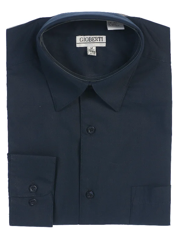 Cozy Sweatshirts Bold Shirts Men's Long Sleeve Shirt, Navy