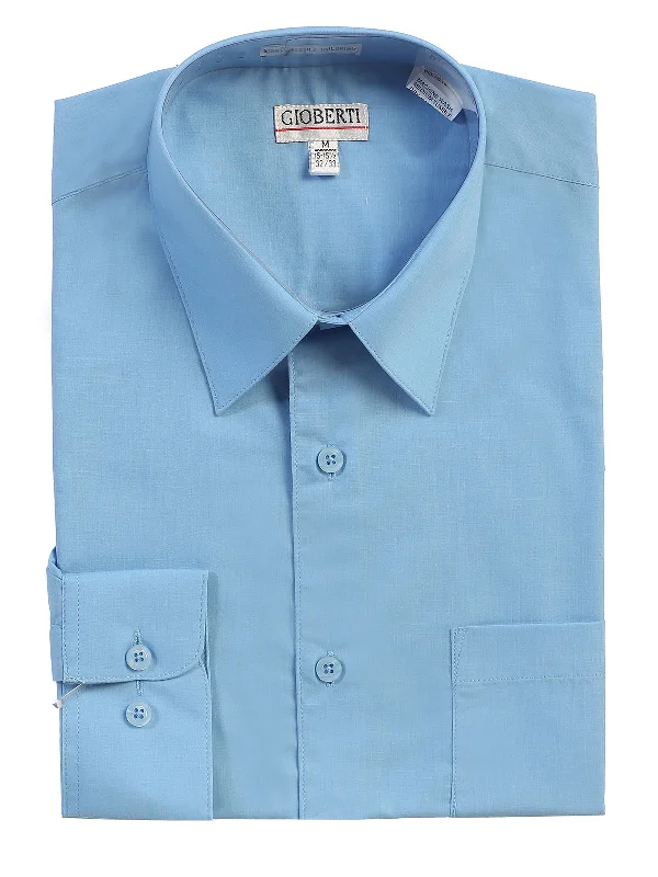 Everyday Jackets Comfortable Suits Men's Long Sleeve Shirt, Sky Blue