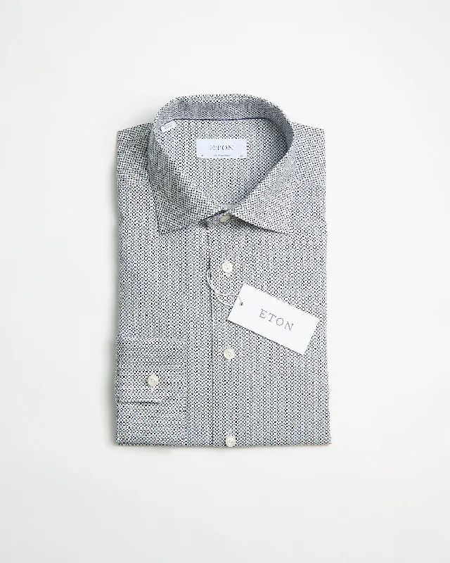 Flexible Styles Casual Suits Dark Grey Micro Dot Signature Poplin Contemporary Shirt Flexible Styles Casual Suits Dark Grey Micro Dot Signature Poplin Contemporary Shirt