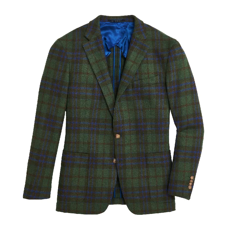 Soft Knitwear Relaxed Sweaters Fox Brothers Forest/Marina Plaid Sport Coat - Dark Forest Soft Knitwear Relaxed Sweaters Fox Brothers Forest/Marina Plaid Sport Coat - Dark Forest