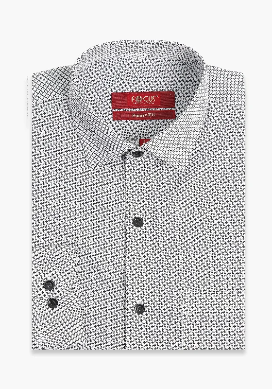 Simple Outfits Comfortable Hoodies Grey Print Dress Shirt