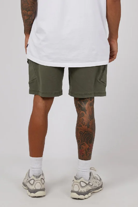 Soft Materials Basic Hoodies Gully Cargo Short Khaki