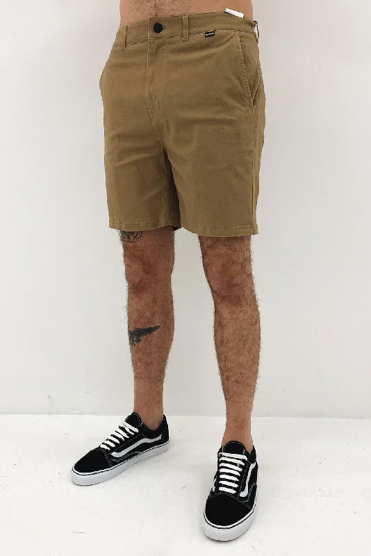 Easy Fit Everyday Footwear H20 Dri Chino 19" Short Khaki