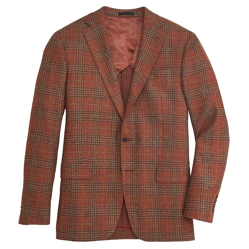 Everyday Denim Smart Layers Di Pray Hot Sauce Plaid Sport Coat - Hot Sauce