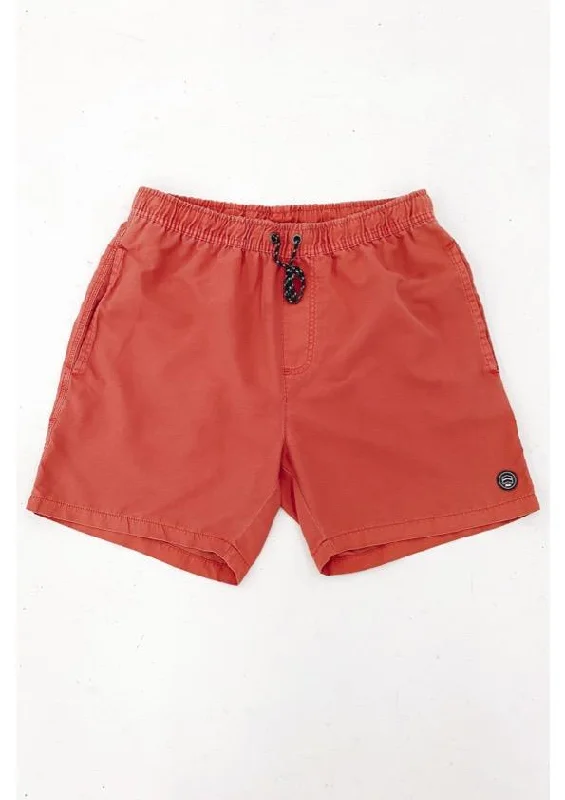 Modern Casuals Fashion Layers Illusion Short Red