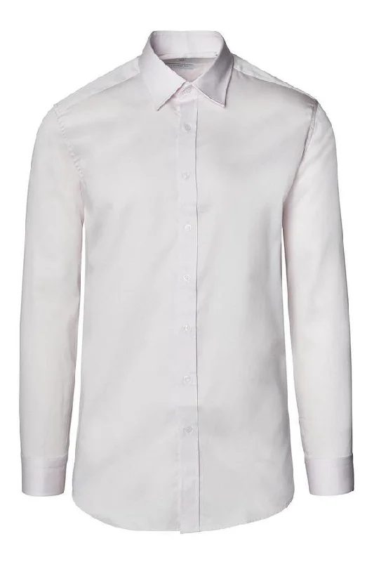 Soft Layers Classic Suits Italian Collar Dress Shirt - Light Pink