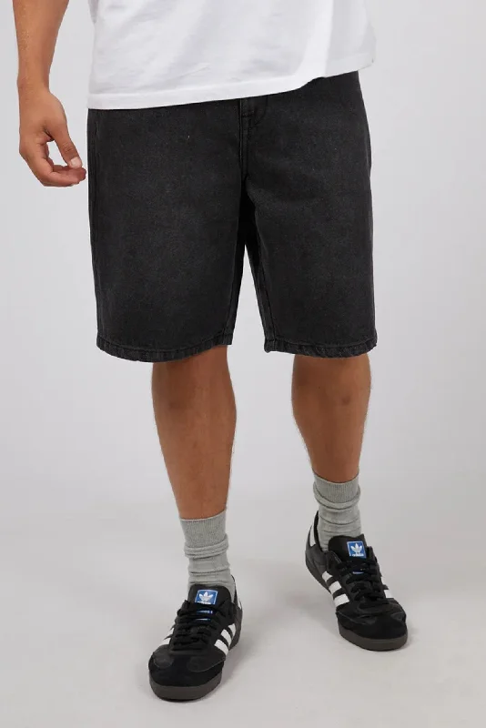 Comfortable Shirts Relaxed Jeans Jort Washed Black