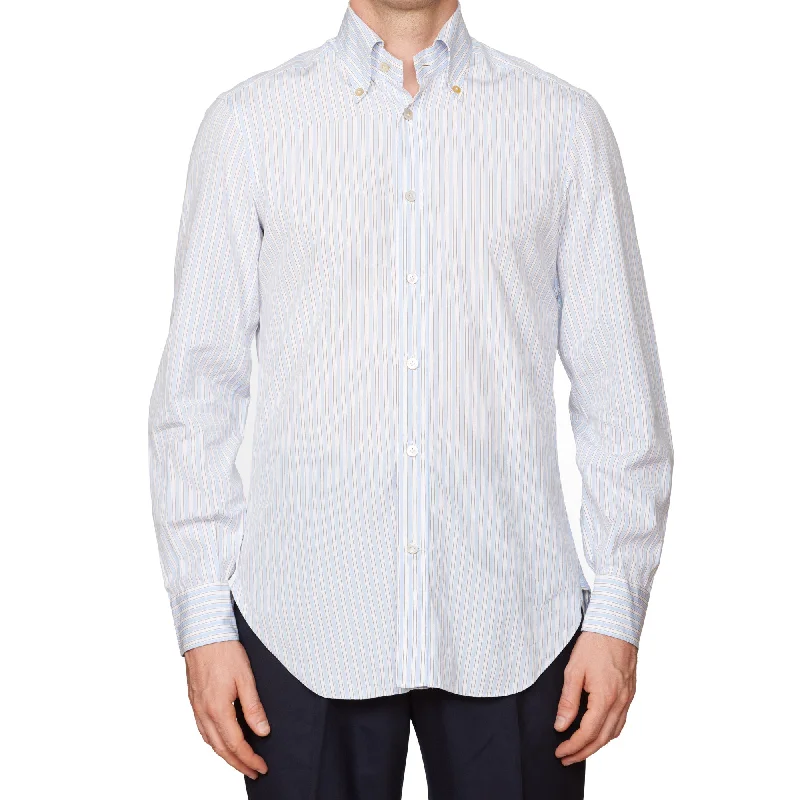 Effortless Gear Classic Shorts KITON Napoli Handmade Blue Striped Cotton Button-Down Dress Shirt EU 39 US 15.5 Slim Effortless Gear Classic Shorts KITON Napoli Handmade Blue Striped Cotton Button-Down Dress Shirt EU 39 US 15.5 Slim