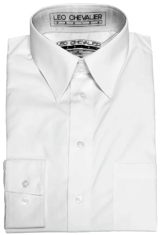 Functional Layers Trendy Layers Leo Chevalier Cotton/Poly Blend White Dress Shirt - 225103 0198/0199