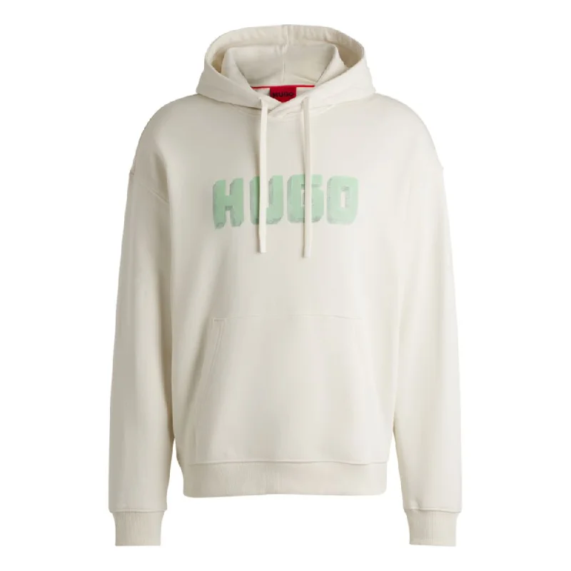 Logo-print hoodie in French-terry cotton