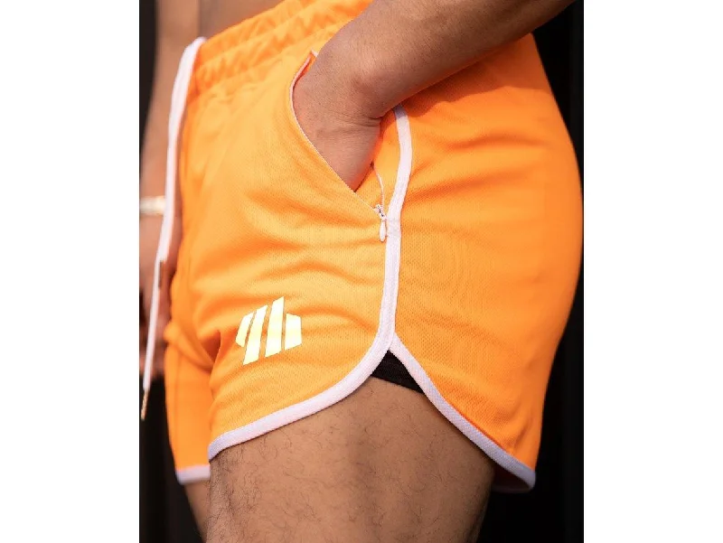 Warm Essentials Active Gear Gay Gym Shorts | Fitness Workout Zipper Pocket Shorts
