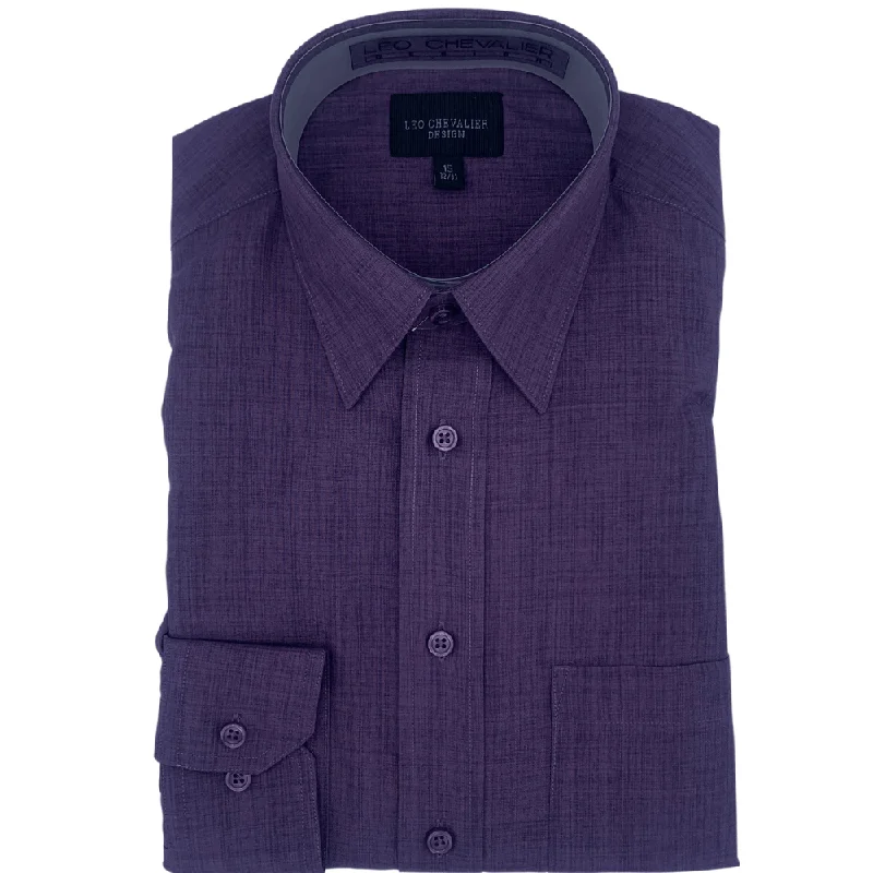 Timeless Style Versatile Shorts Leo Chevalier Long Sleeve Dress Shirt - 225156