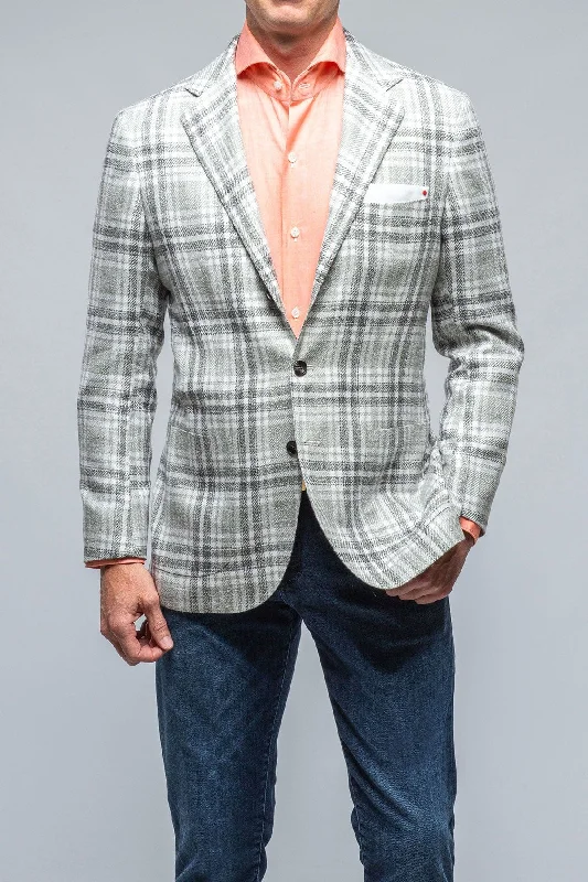 Classic Pieces Urban Tops Porquerolles Grey Checked Jacket
