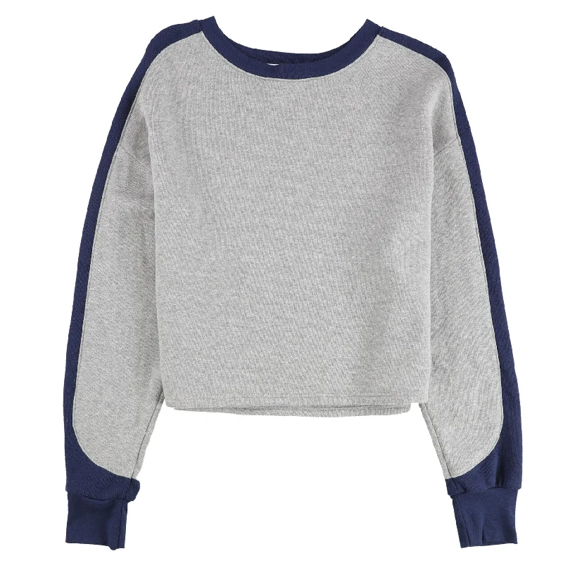 Functional Layers Versatile Shorts Project Social T Womens Colorblock Sleeve Sweatshirt, Grey, X-Small