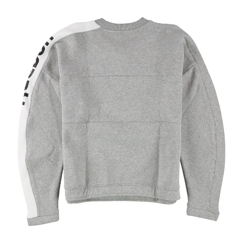 Relaxed Layers Fashionable T-shirts Reebok Womens Logo Sweatshirt, Grey, Large