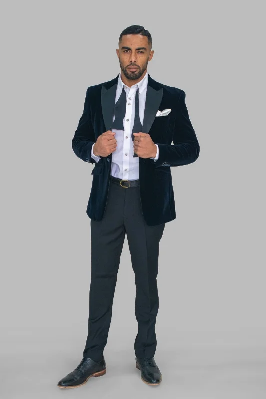 Smart Outfits Trendy Jeans Rosa Navy Blazer