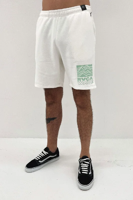 Fashion Comfort Modern Pants RVCA Waves Sweatshort Antique White