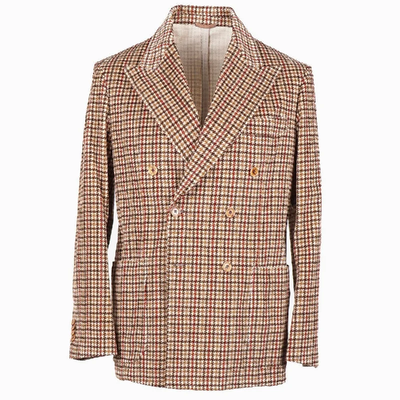 Warm Wear Sporty Bottoms Sartorio Printed Corduroy Cotton Sport Coat