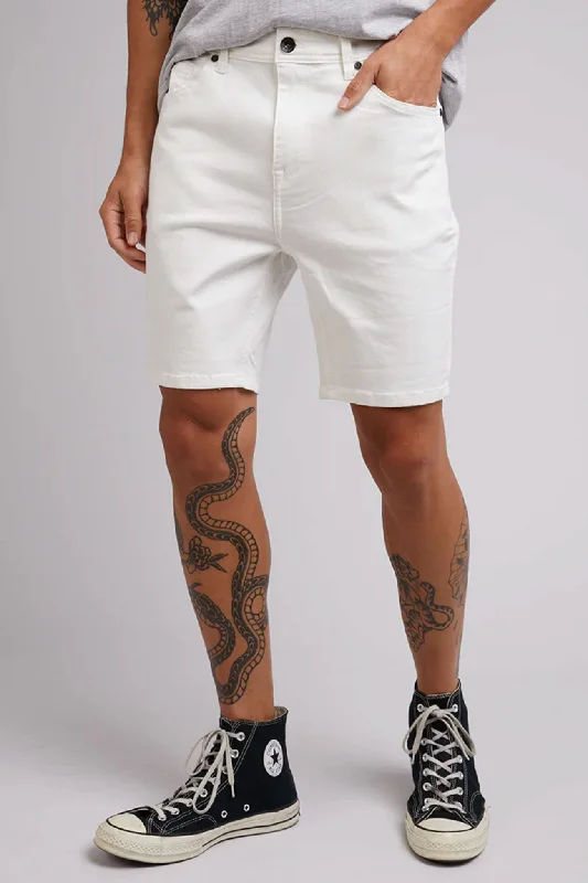 Street-Friendly Wear Simple Jackets Shadow A2 Short White