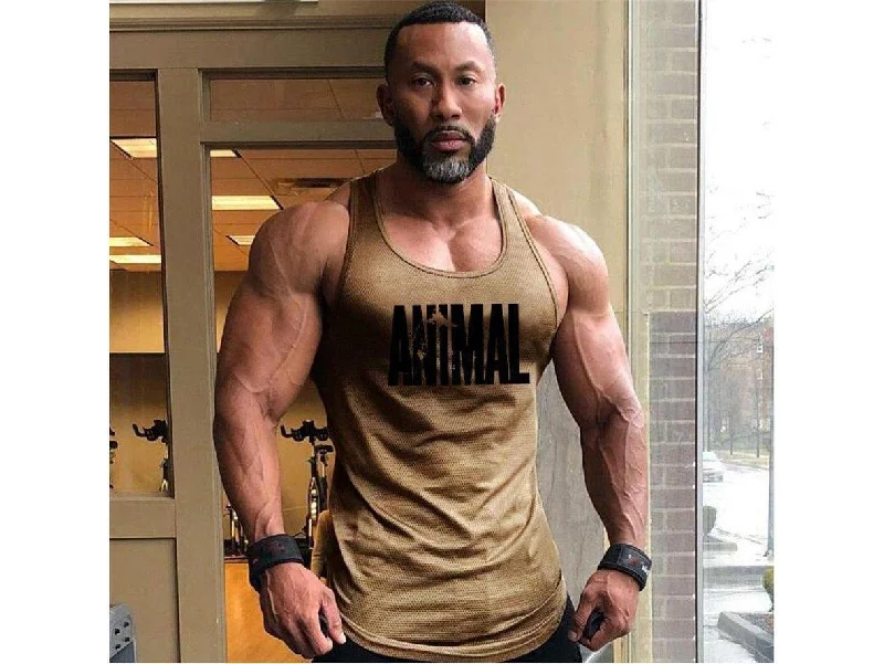 Soft Knitwear Comfort Jeans Fitness Gym Tank Top Men Bodybuilding