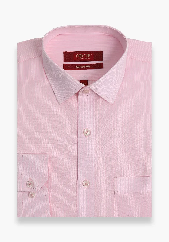 Sport Chic Comfortable Bottoms Pink Stripe Dress Shirt