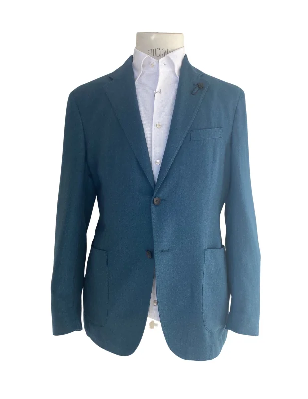 Teal Herringbone Sportcoat